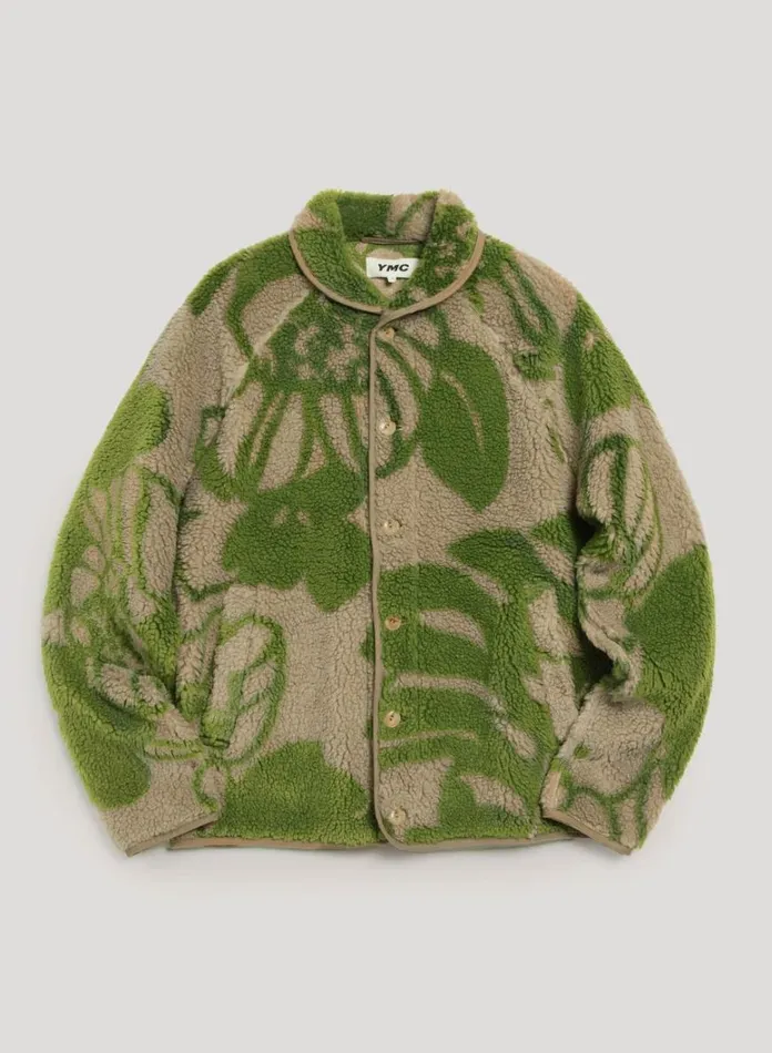 Mens Outerwear YMC Beach Jacket Green Multi