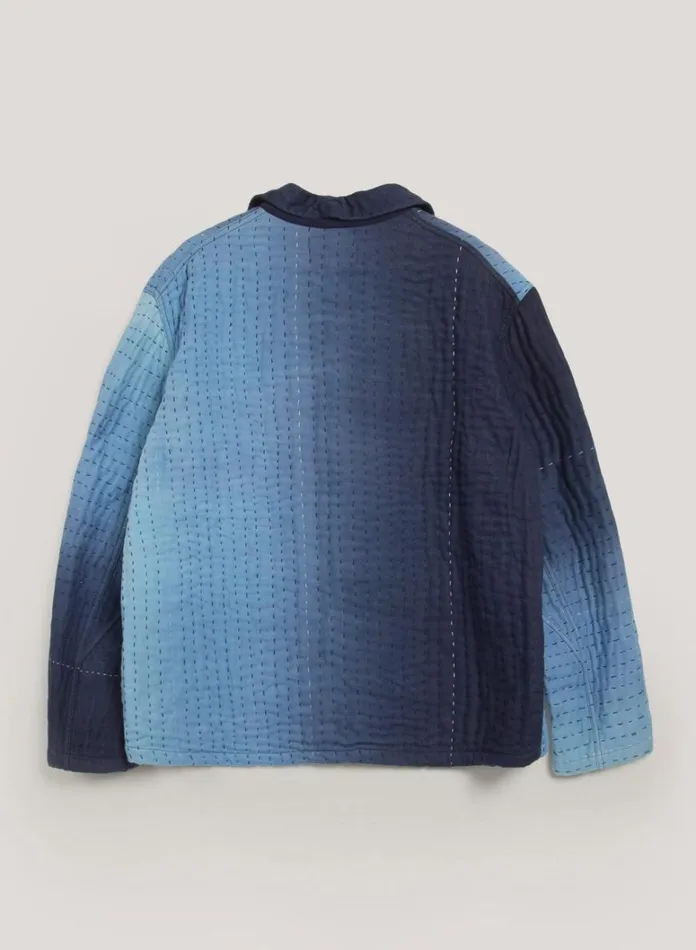 Mens Outerwear YMC Labour Chore Jacket Blue