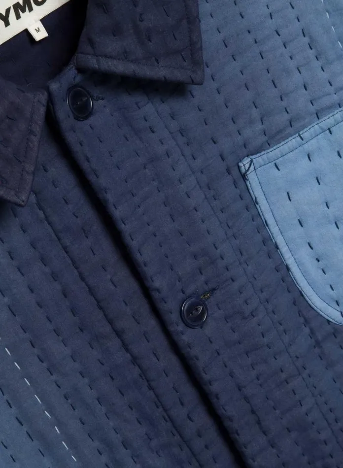 Mens Outerwear YMC Labour Chore Jacket Blue