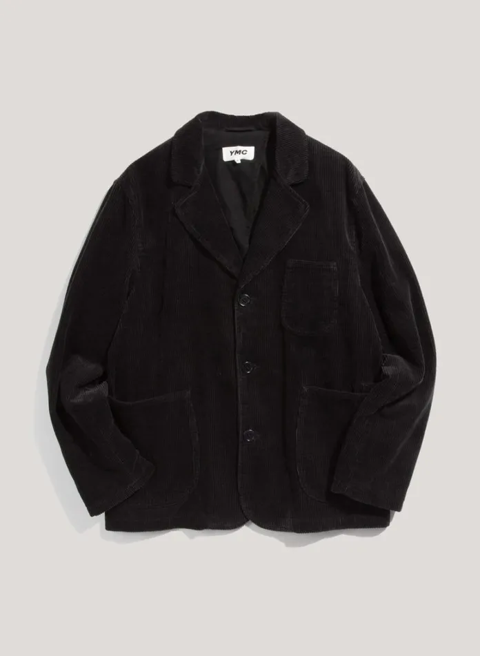 Mens Outerwear YMC Scuttlers Corduroy Jacket Black