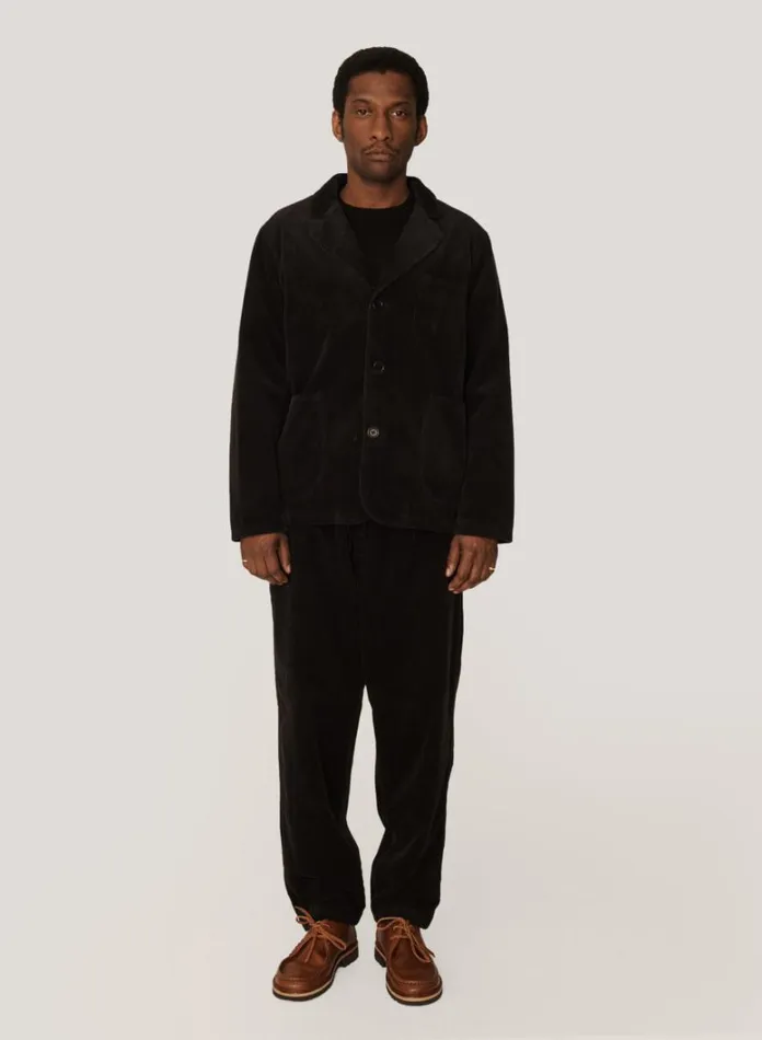 Mens Outerwear YMC Scuttlers Corduroy Jacket Black