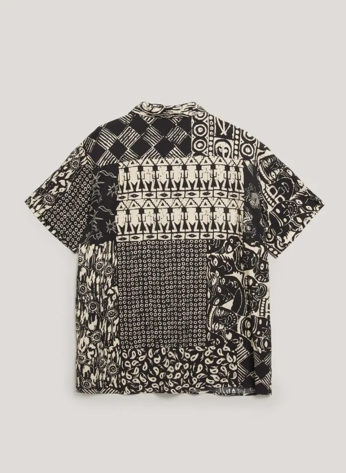Mens Shirts YMC Malick Shirt Black Multi