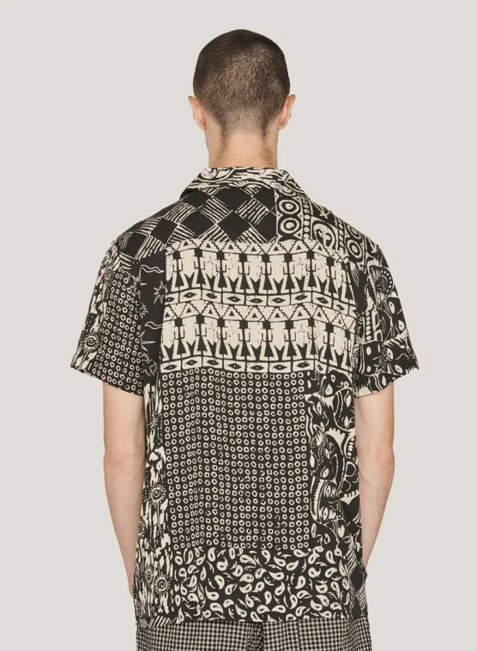Mens Shirts YMC Malick Shirt Black Multi