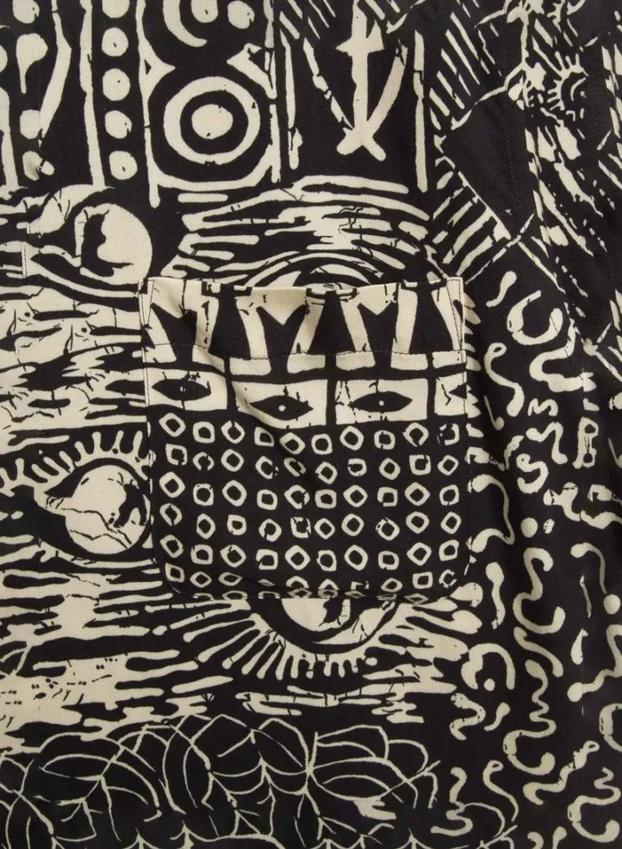 Mens Shirts YMC Malick Shirt Black Multi
