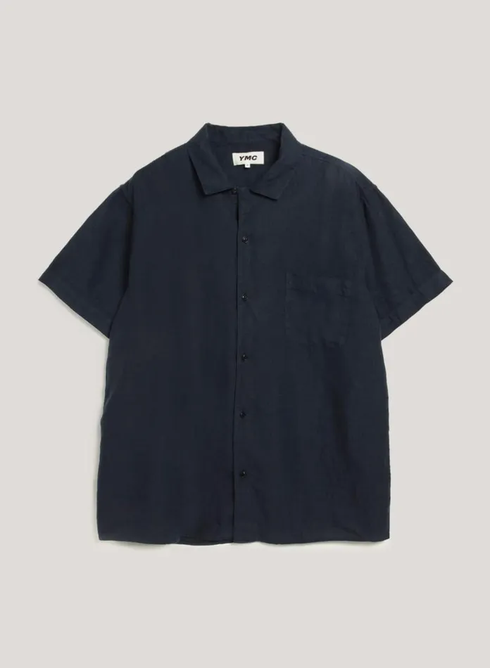 Mens Shirts YMC Malick Shirt Navy