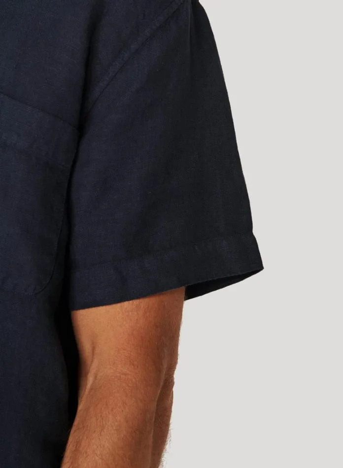 Mens Shirts YMC Malick Shirt Navy
