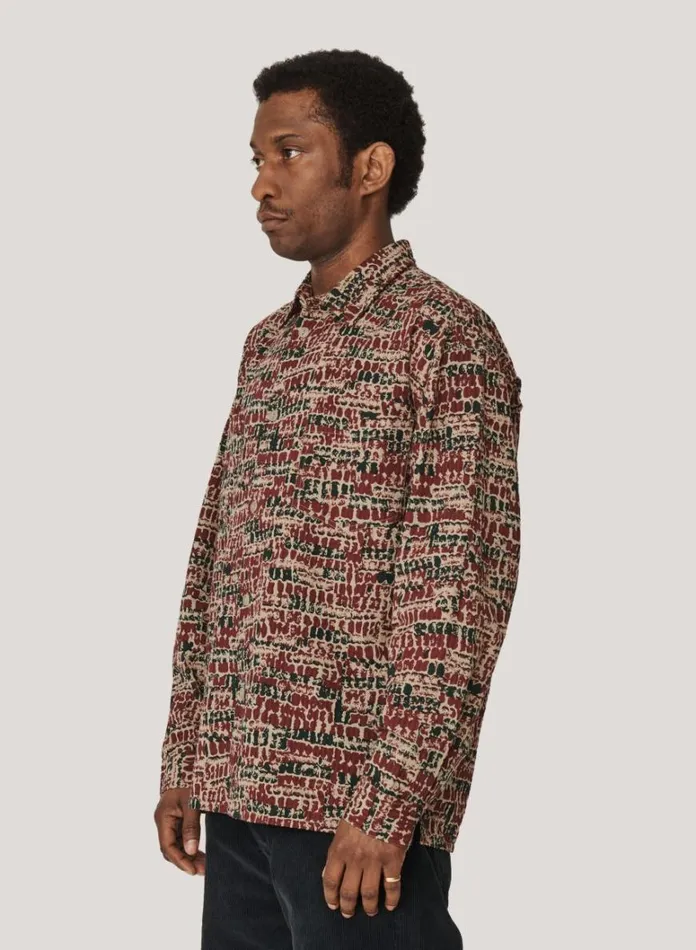 Mens Shirts YMC Mitchum Cotton Seersucker Shirt Multi