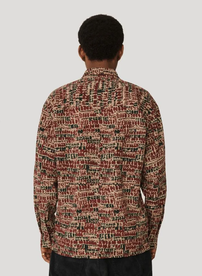 Mens Shirts YMC Mitchum Cotton Seersucker Shirt Multi