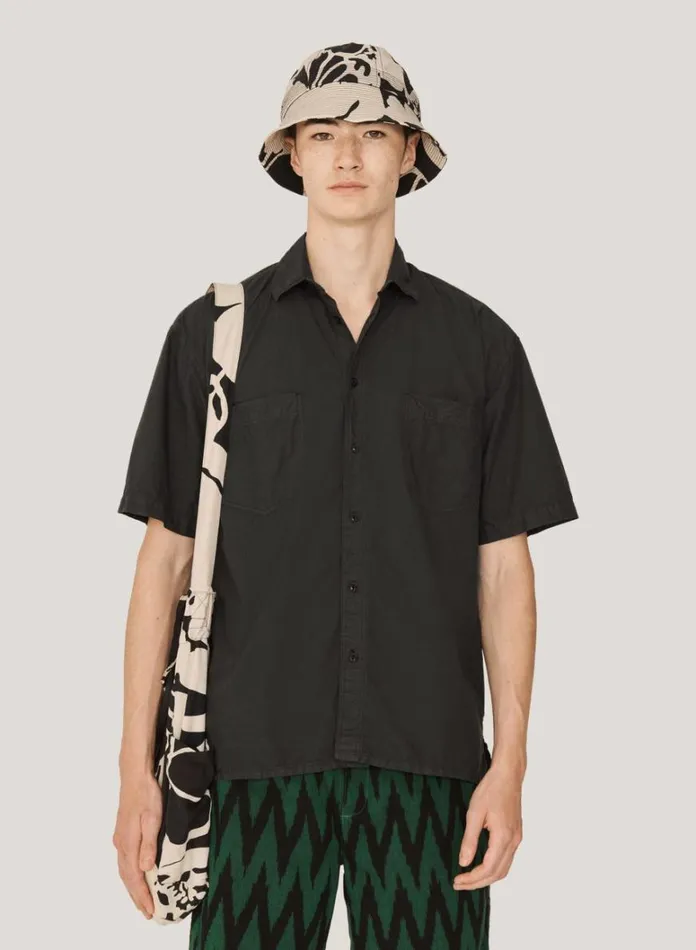 Mens Shirts YMC Mitchum Shirt Black