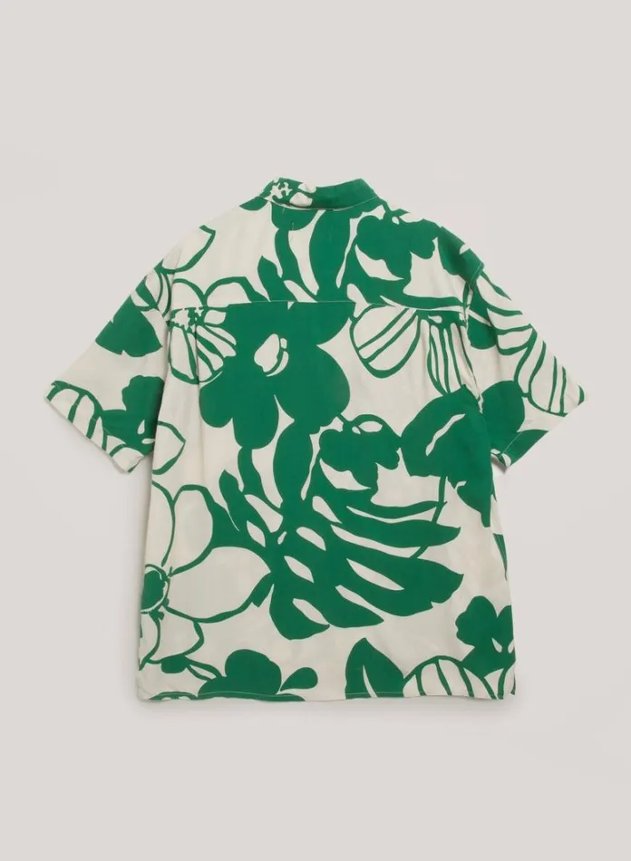 Mens Shirts YMC Mitchum Shirt Green Multi
