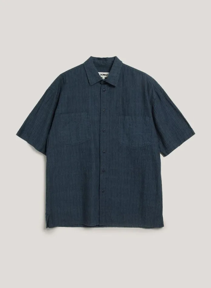 Mens Shirts YMC Mitchum Shirt Indigo