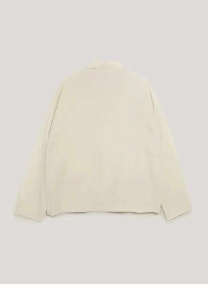 Mens Shirts YMC PJ Shirt Ecru