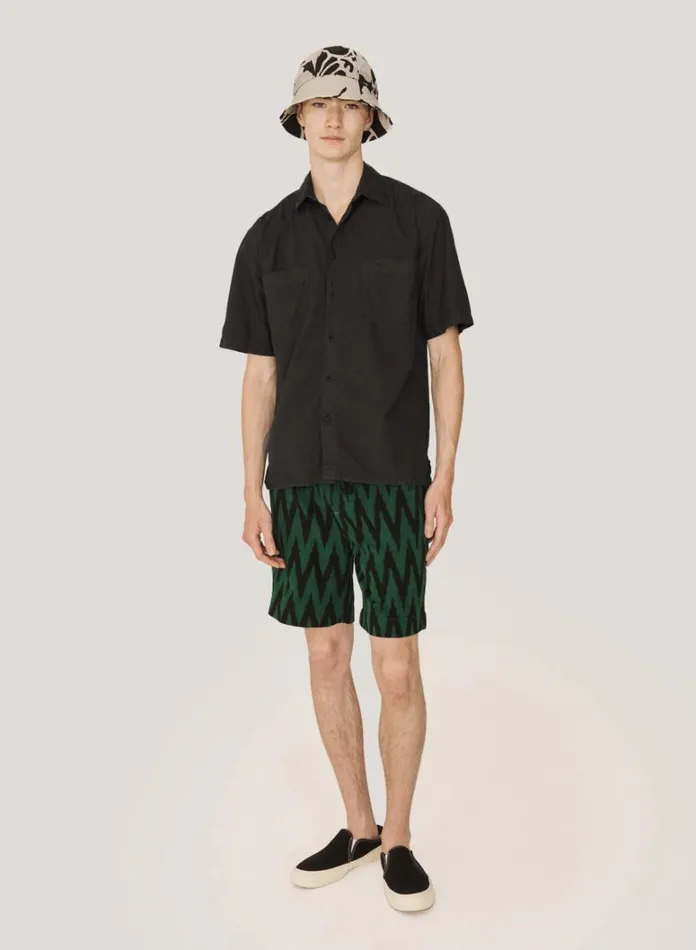 Mens Shorts YMC Jay Short Green Multi