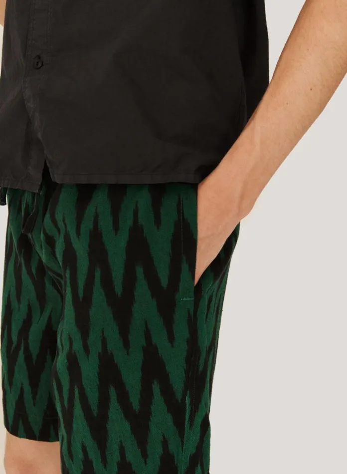Mens Shorts YMC Jay Short Green Multi