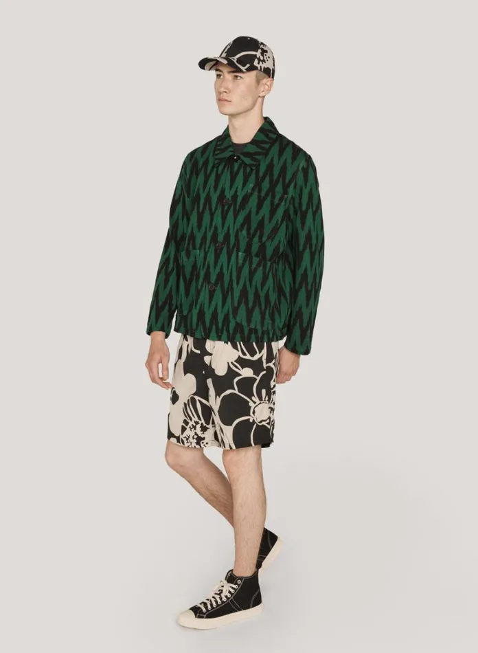 Mens Shorts YMC Z Cargo Short Black Multi