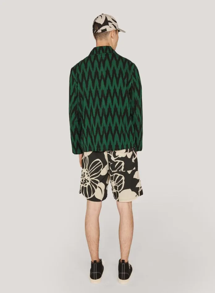 Mens Shorts YMC Z Cargo Short Black Multi