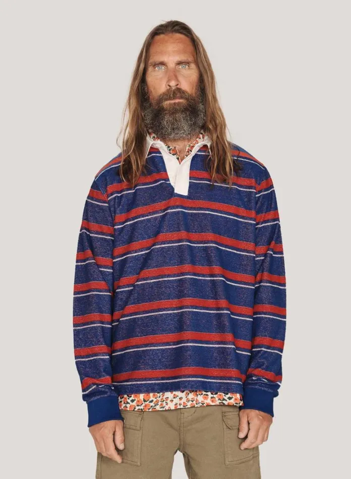 Mens Sweatshirts YMC JJ Rugby Sweatshirt Multi