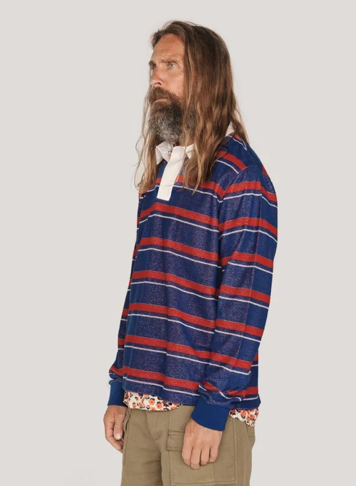 Mens Sweatshirts YMC JJ Rugby Sweatshirt Multi