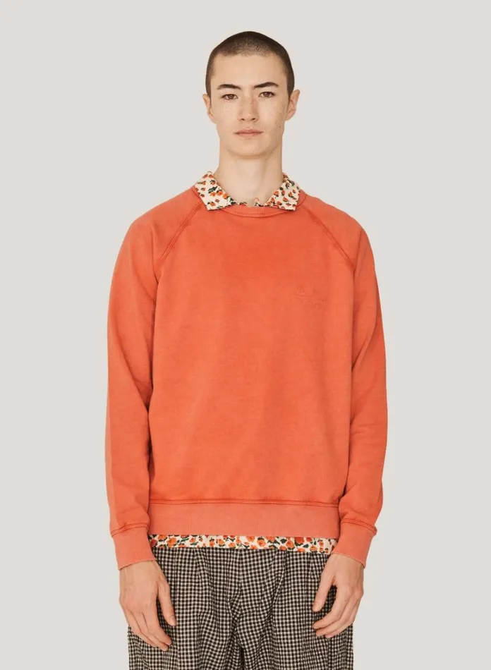 Mens Sweatshirts YMC Schrank Sweatshirt Orange