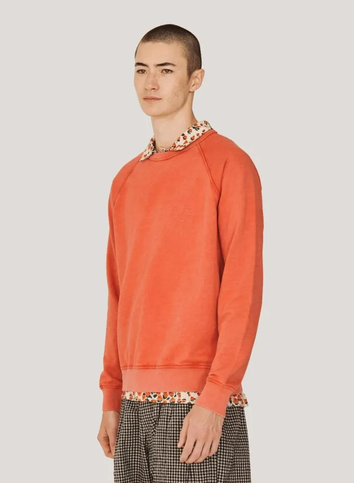 Mens Sweatshirts YMC Schrank Sweatshirt Orange