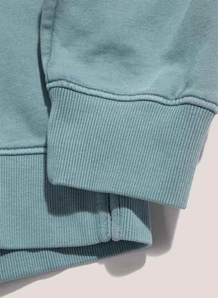 Mens Sweatshirts YMC Sugden Loopback Cotton Sweatshirt Blue