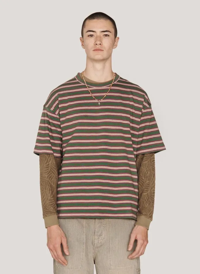 Mens TShirts YMC Triple T Shirt Multi
