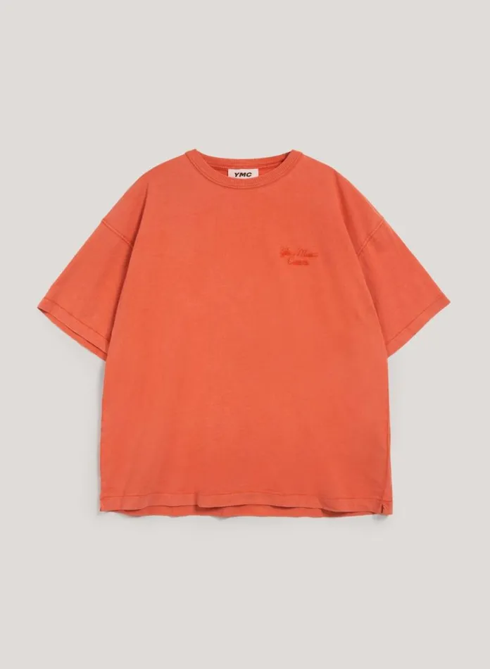 Mens TShirts YMC Triple T Shirt Orange