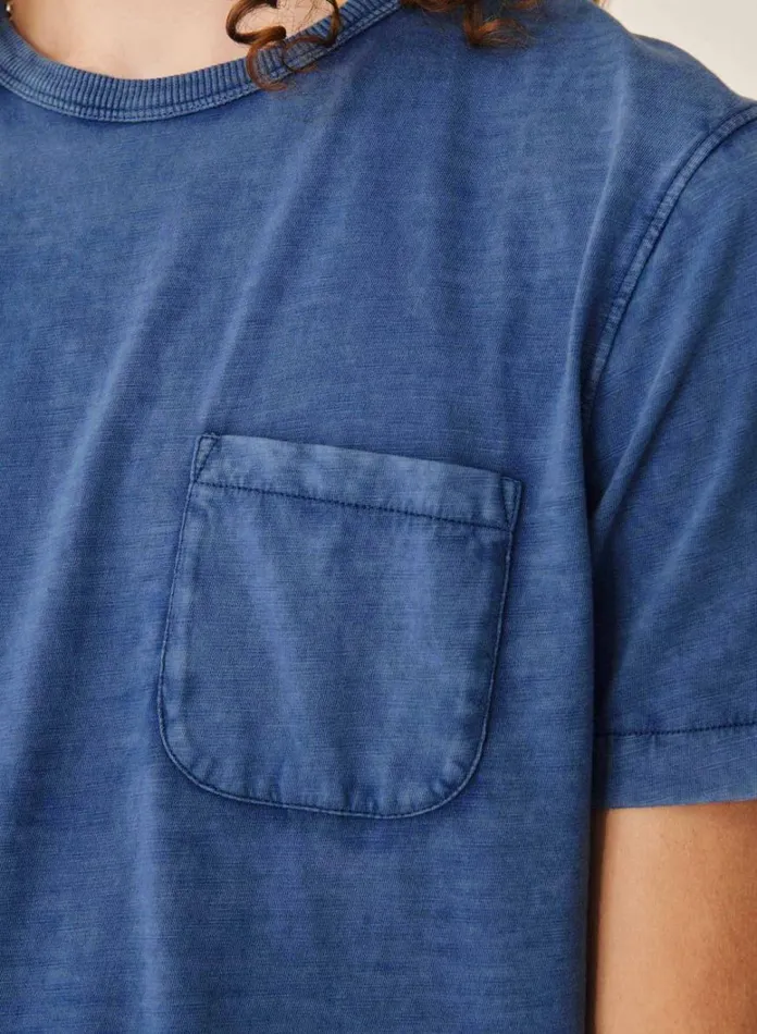 Mens TShirts YMC Wild Ones Pocket T Shirt Blue