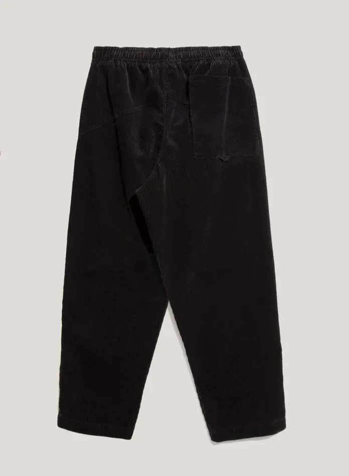 Mens Trousers YMC Alva Corduroy Skate Trouser Black