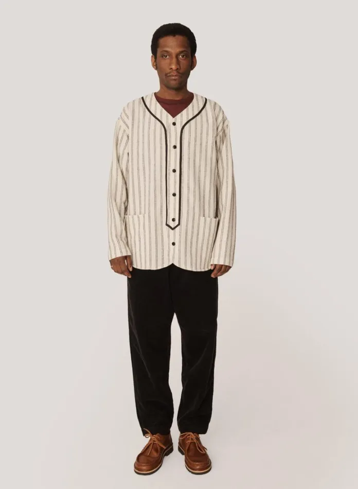 Mens Trousers YMC Alva Corduroy Skate Trouser Black