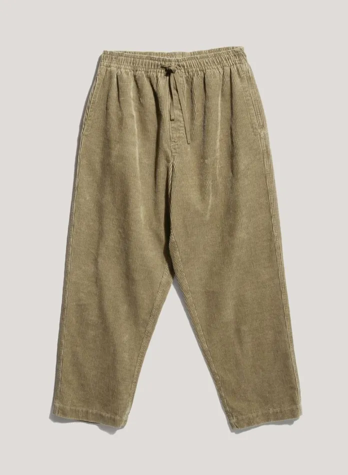 Mens Trousers YMC Alva Corduroy Skate Trouser Olive