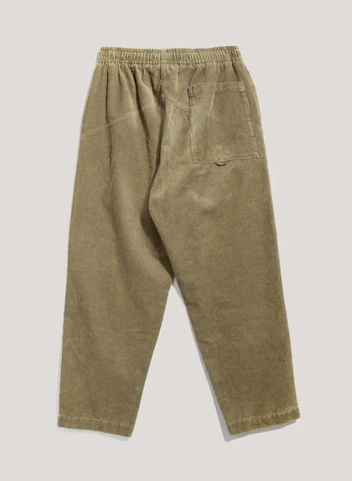 Mens Trousers YMC Alva Corduroy Skate Trouser Olive
