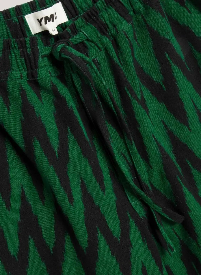 Mens Trousers YMC Alva Skate Trouser Green Multi