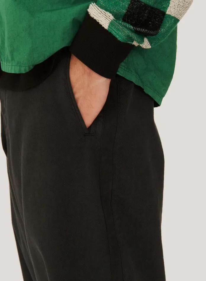 Mens Trousers YMC Babe Ruth Baseball Trouser Black
