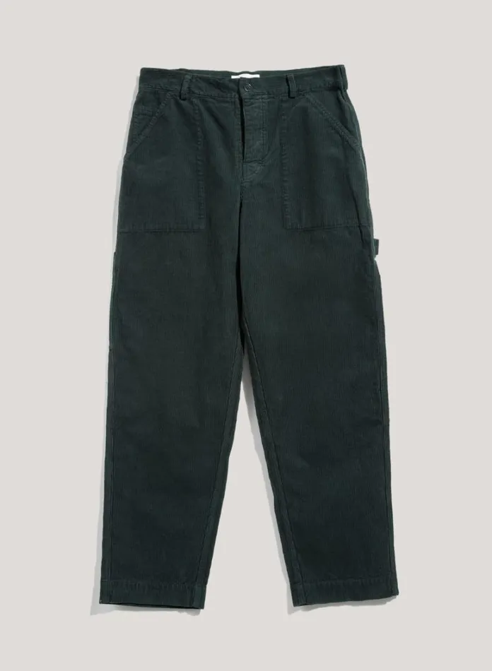 Mens Trousers YMC Painter Corduroy Trouser Green
