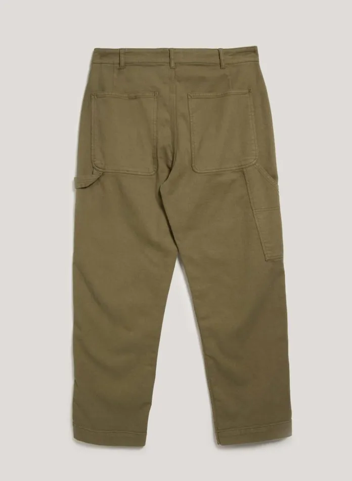 Mens Trousers YMC Painter Trouser Olive