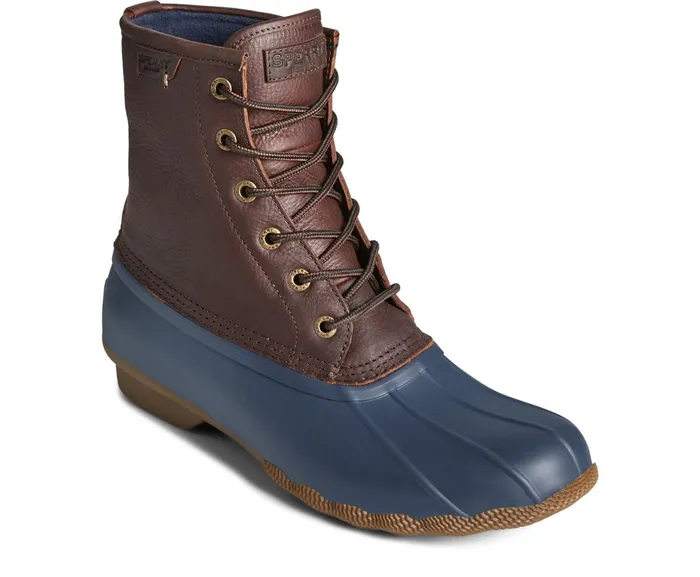 Men Saltwater Duck Boot BrownNavy Sperry Boots Men Saltwater Duck Boot BrownNavy Sperry Boots