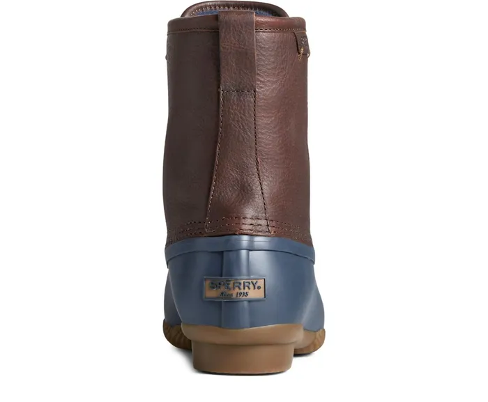 Men Saltwater Duck Boot BrownNavy Sperry Boots Men Saltwater Duck Boot BrownNavy Sperry Boots