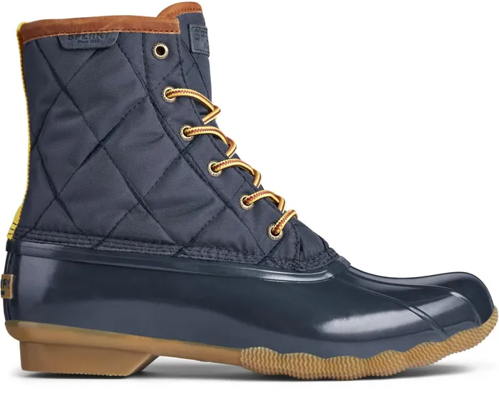 Men Saltwater Nylon Duck Boot Navy Sperry Boots