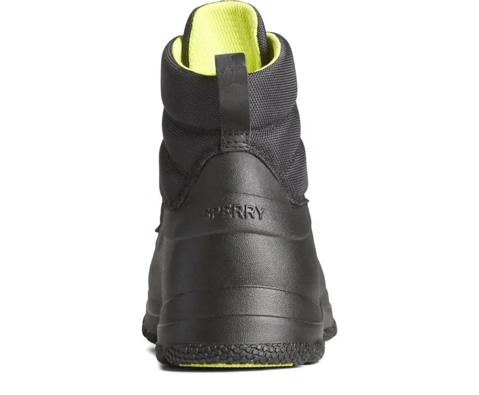 Men SeaCycled Duck Float Zip Up Boot Black Sperry Boots