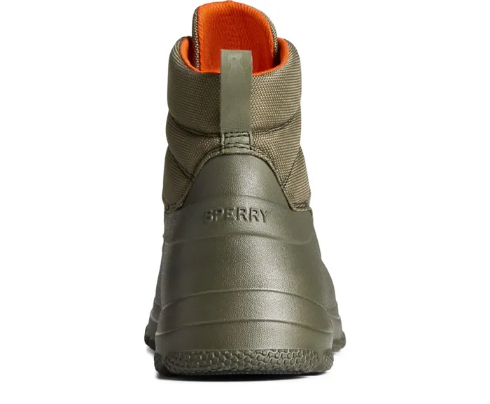 Men SeaCycled Duck Float Zip Up Boot Olive Sperry Boots