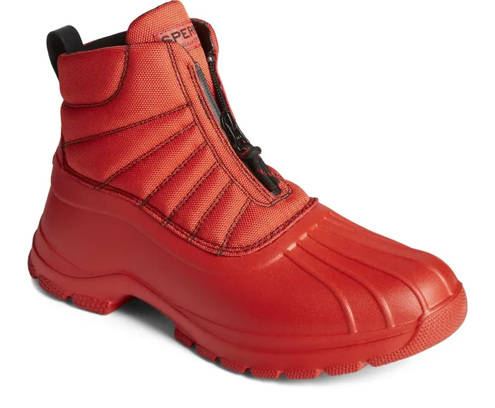 Men SeaCycled Duck Float Zip Up Boot Red Sperry Boots