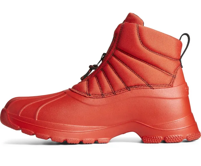 Men SeaCycled Duck Float Zip Up Boot Red Sperry Boots