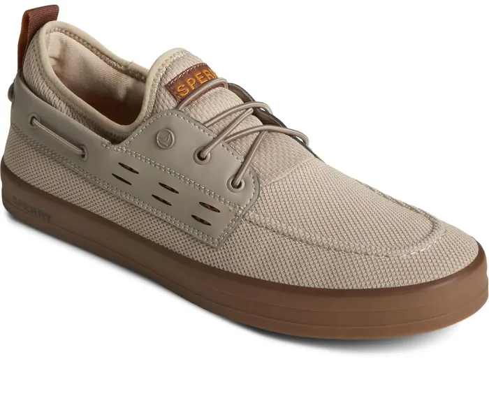 Men SeaCycled Fairlead Boat Sneaker Taupe Sperry Sneakers Men SeaCycled Fairlead Boat Sneaker Taupe Sperry Sneakers