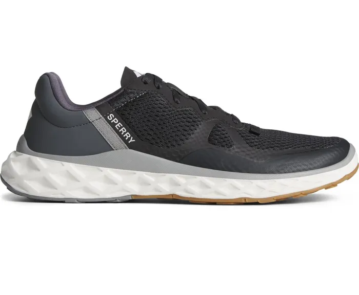 Men SeaCycled Headsail Sneaker Black Sperry Sport