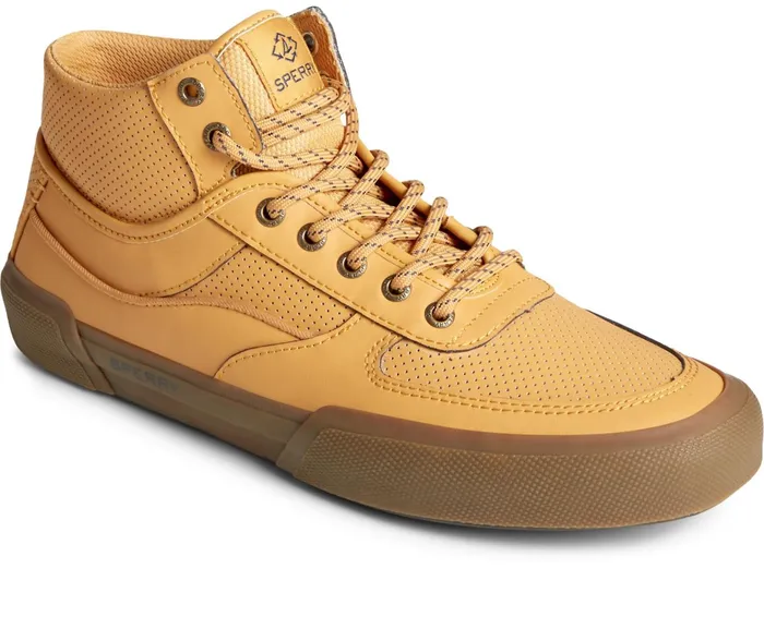 Men SeaCycled Soletide Mid Sneaker Honey Sperry Sneakers Men SeaCycled Soletide Mid Sneaker Honey Sperry Sneakers