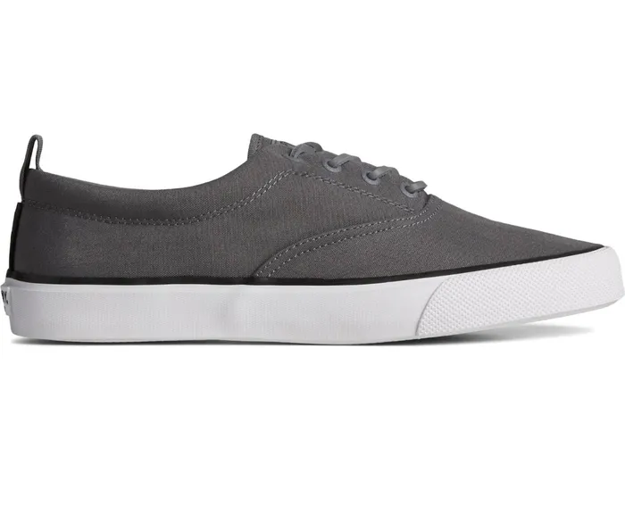 Men SeaCycled Striper II CVO Canvas Sneaker Grey Sperry Sneakers