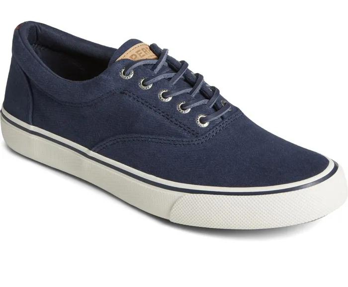 Men SeaCycled Striper II CVO Textile Sneaker Navy Sperry Sneakers Men SeaCycled Striper II CVO Textile Sneaker Navy Sperry Sneakers