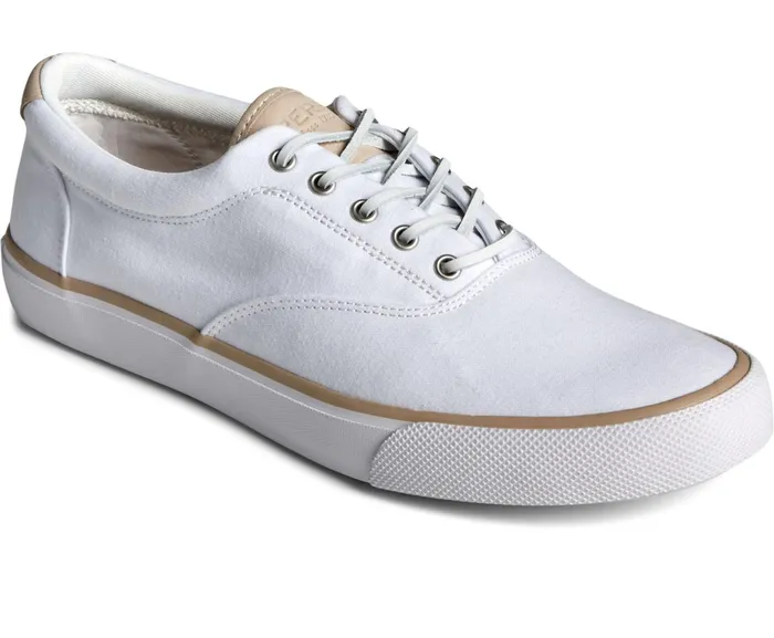Men SeaCycled Striper II CVO Twill Sneaker White Sperry Sneakers Men SeaCycled Striper II CVO Twill Sneaker White Sperry Sneakers