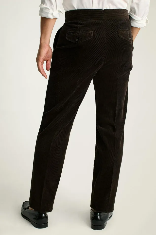 Men Seasonal Pants Bonobos Italian Gurkha Trouser Brown Corduroy